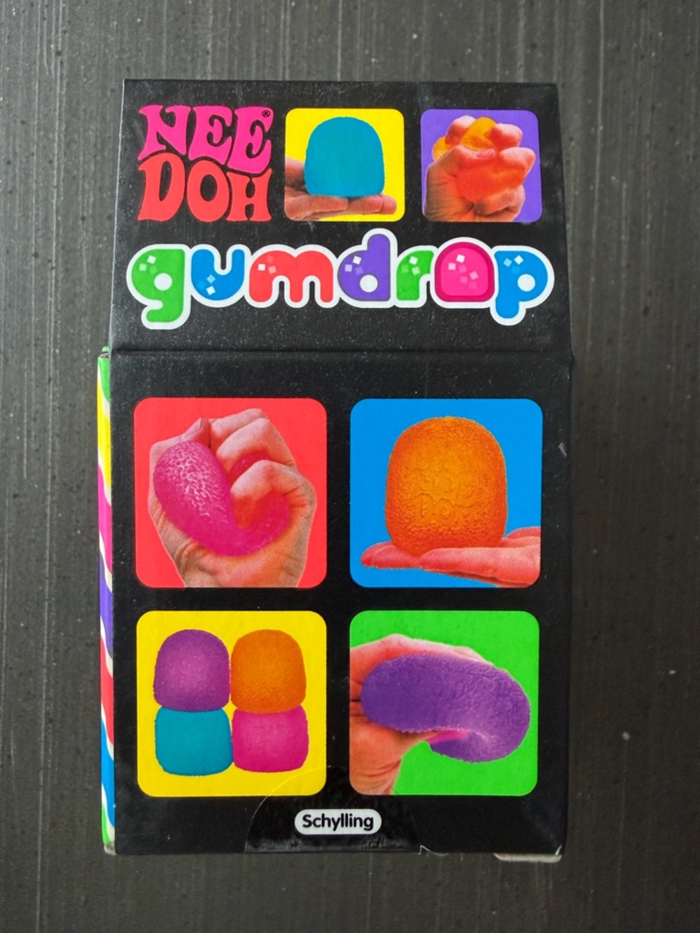 NeeDoh Gumdrop Super Solid Squish! Orange Sensory Toy - Picture 3 of 3